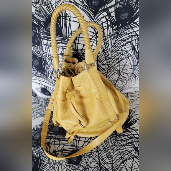 The Sak Yellow Shoulder Bag with Casual Slouchy Style - Picture 8 of 11